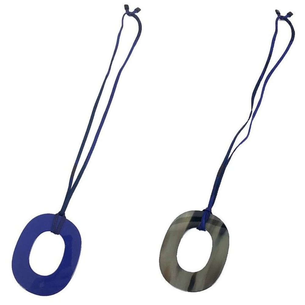 Hermes Ism Gm Pendant Necklace Buffalo Horn Necklace